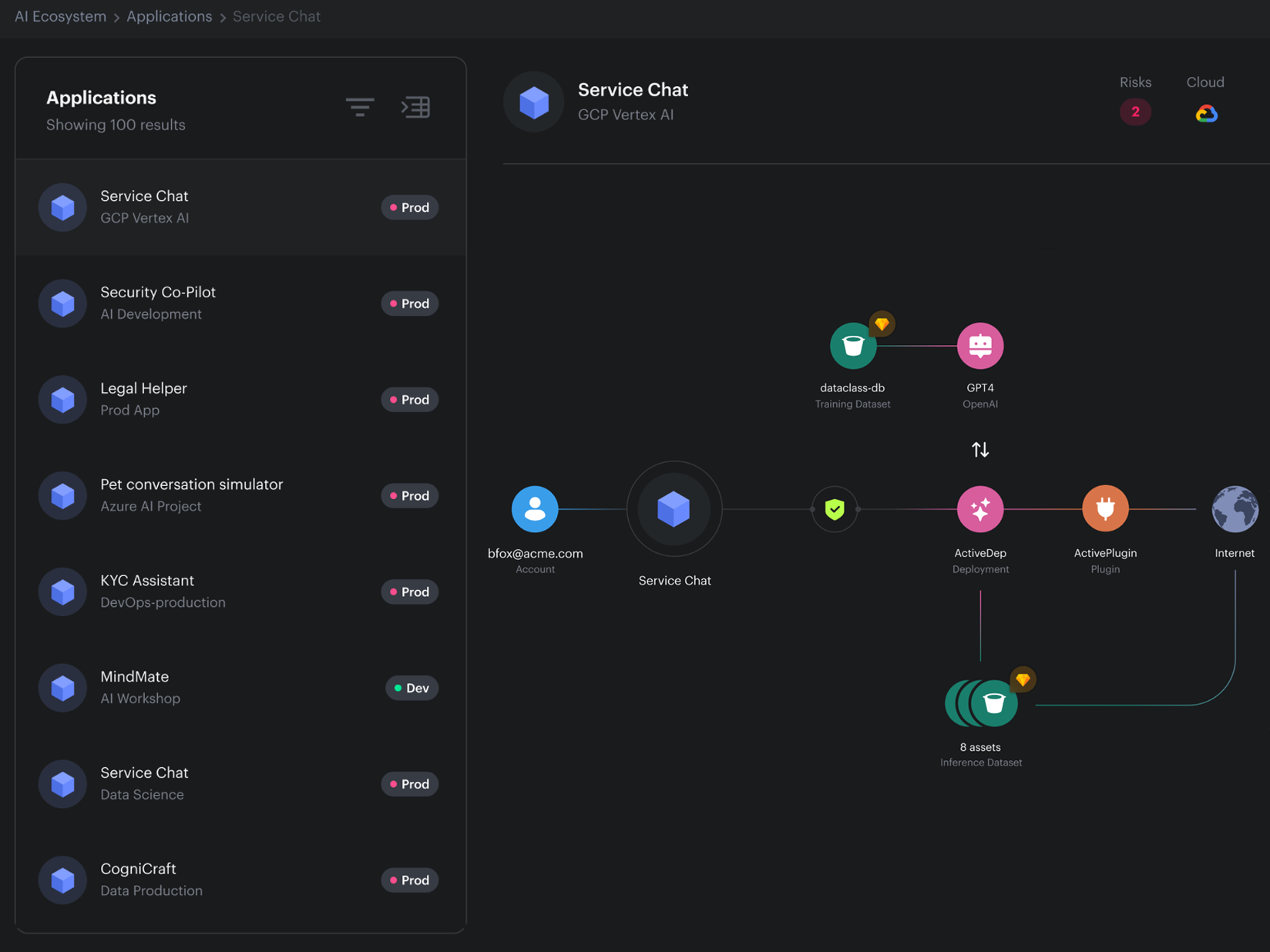 Gestión de postura de seguridad de IA (AI-SPM)