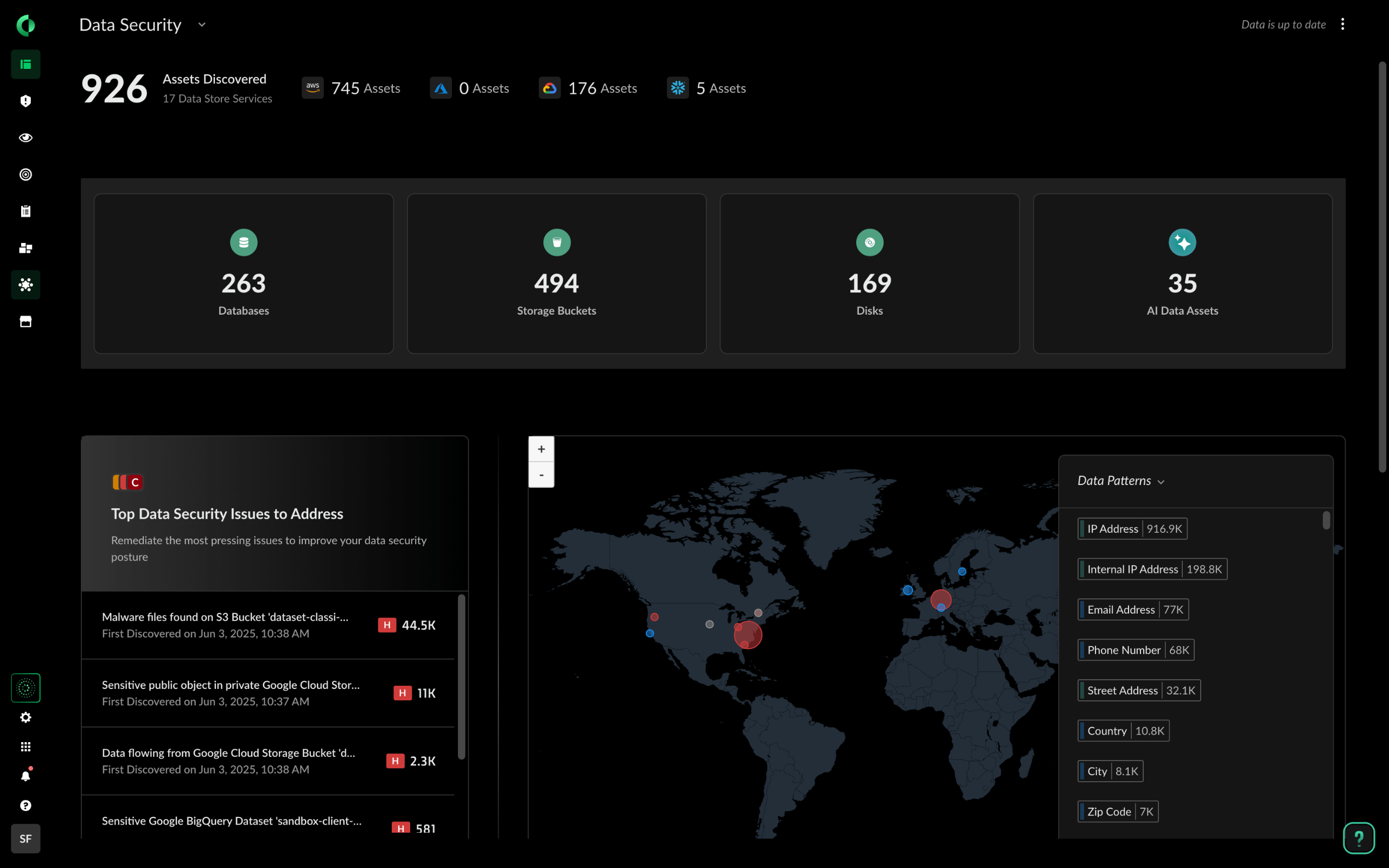 Gestión de posturas de seguridad de datos