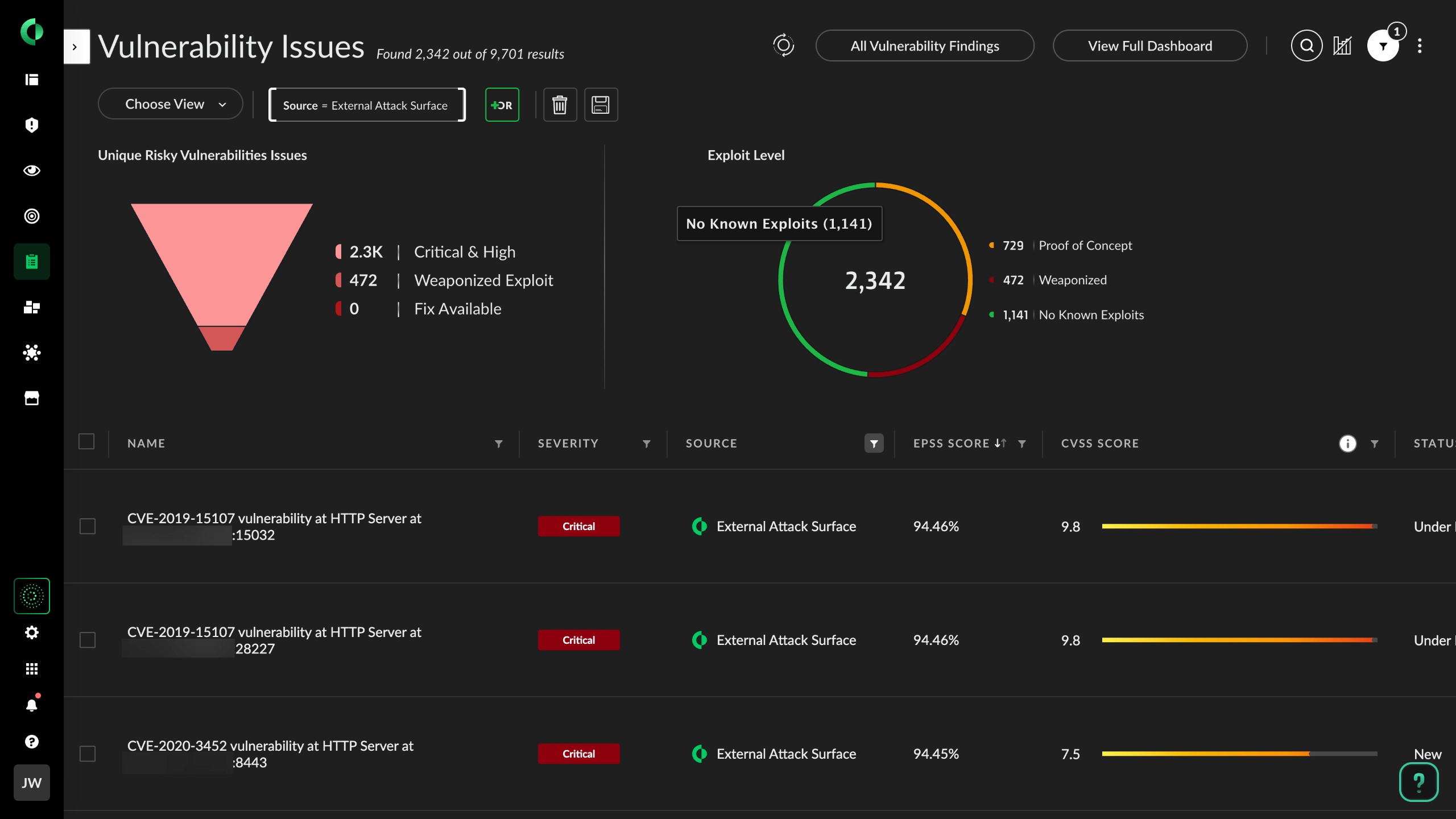 Administración de la superficie de ataque en la nube