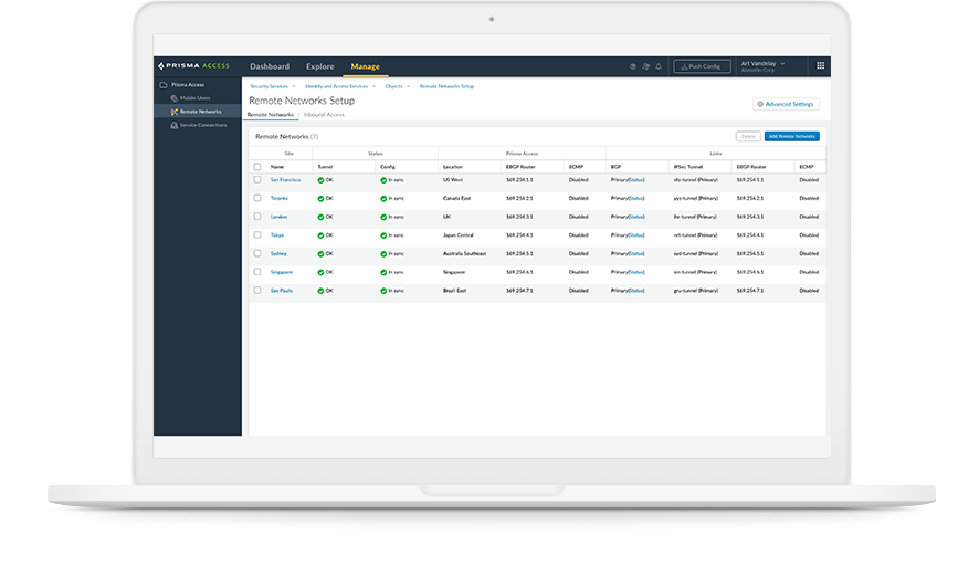SSE utiliza las capacidades de ZTNA para proporcionar a los usuarios un acceso remoto seguro a los recursos de la red y supervisar el comportamiento de la misma.