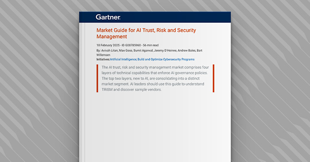 Guía del mercado de Gartner para la gestión de la confianza, el riesgo y la seguridad de la IA