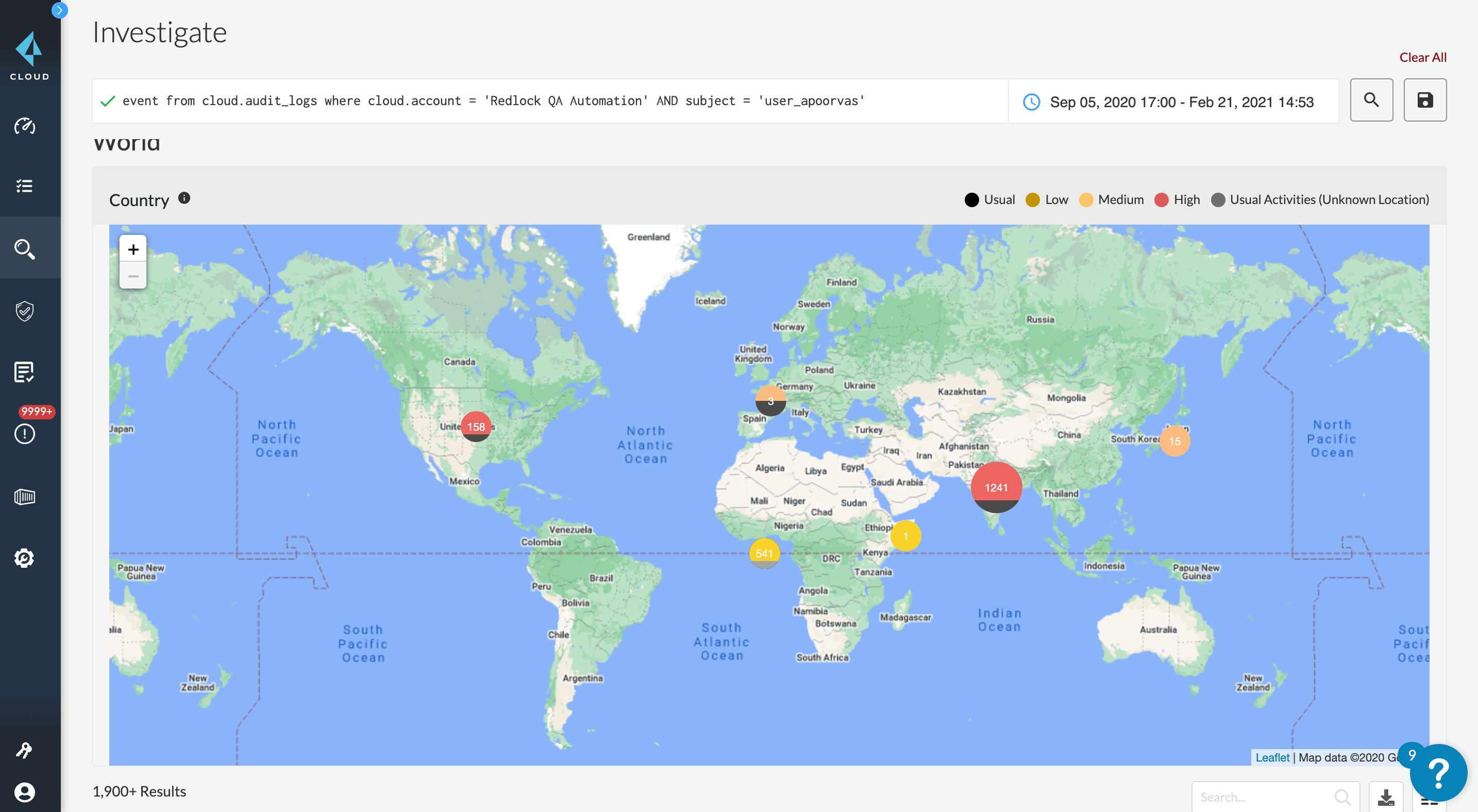 Erkennung von Cloud-Bedrohungen
