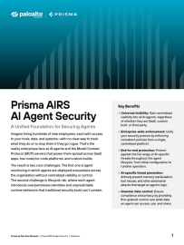 Agent Security de Prisma AIRS