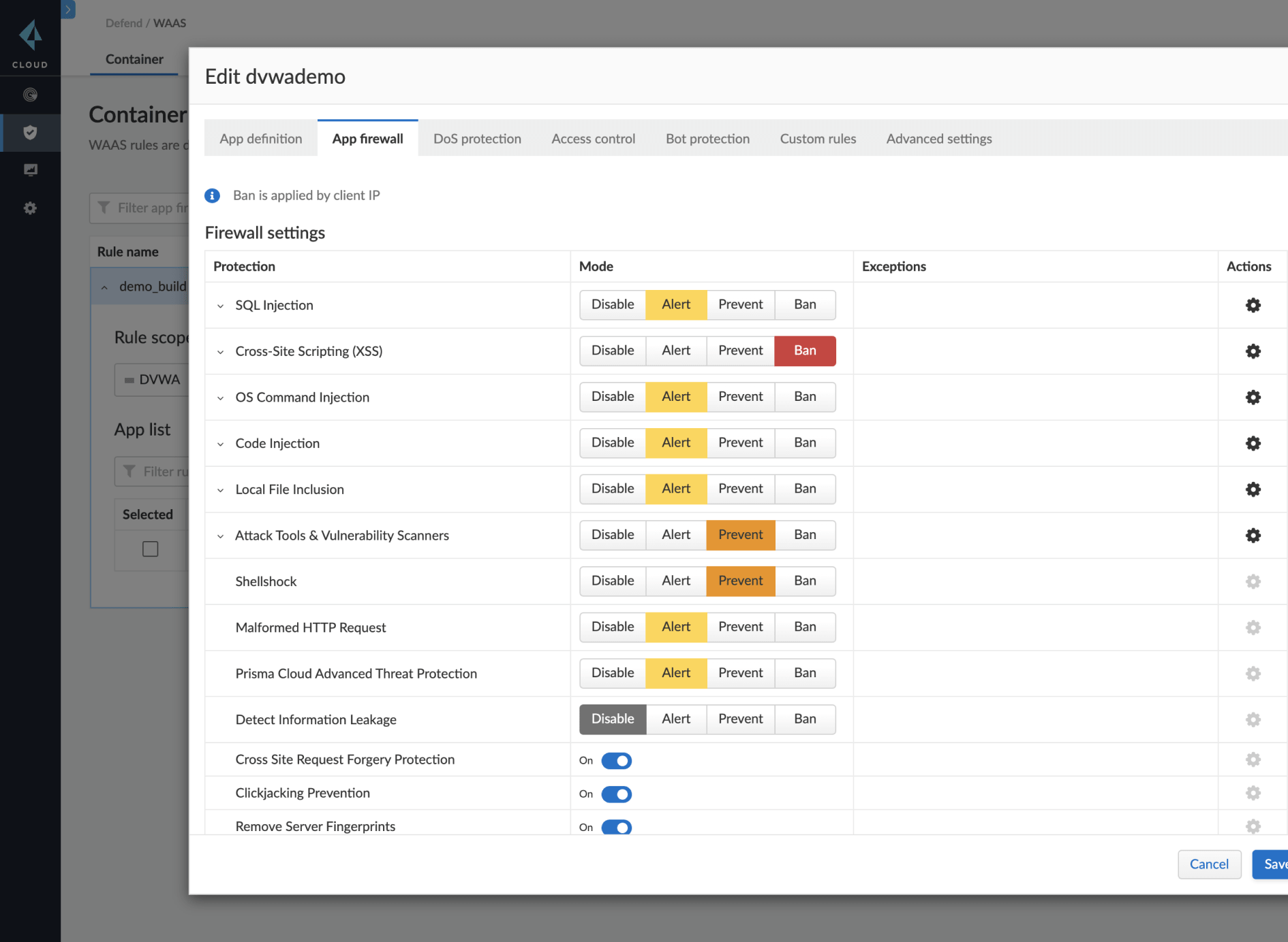Protección OWASP Top 10