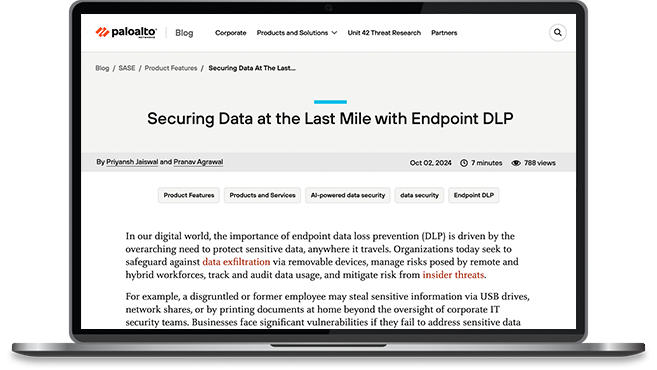 Protección de datos en la última milla con DLP para endpoints