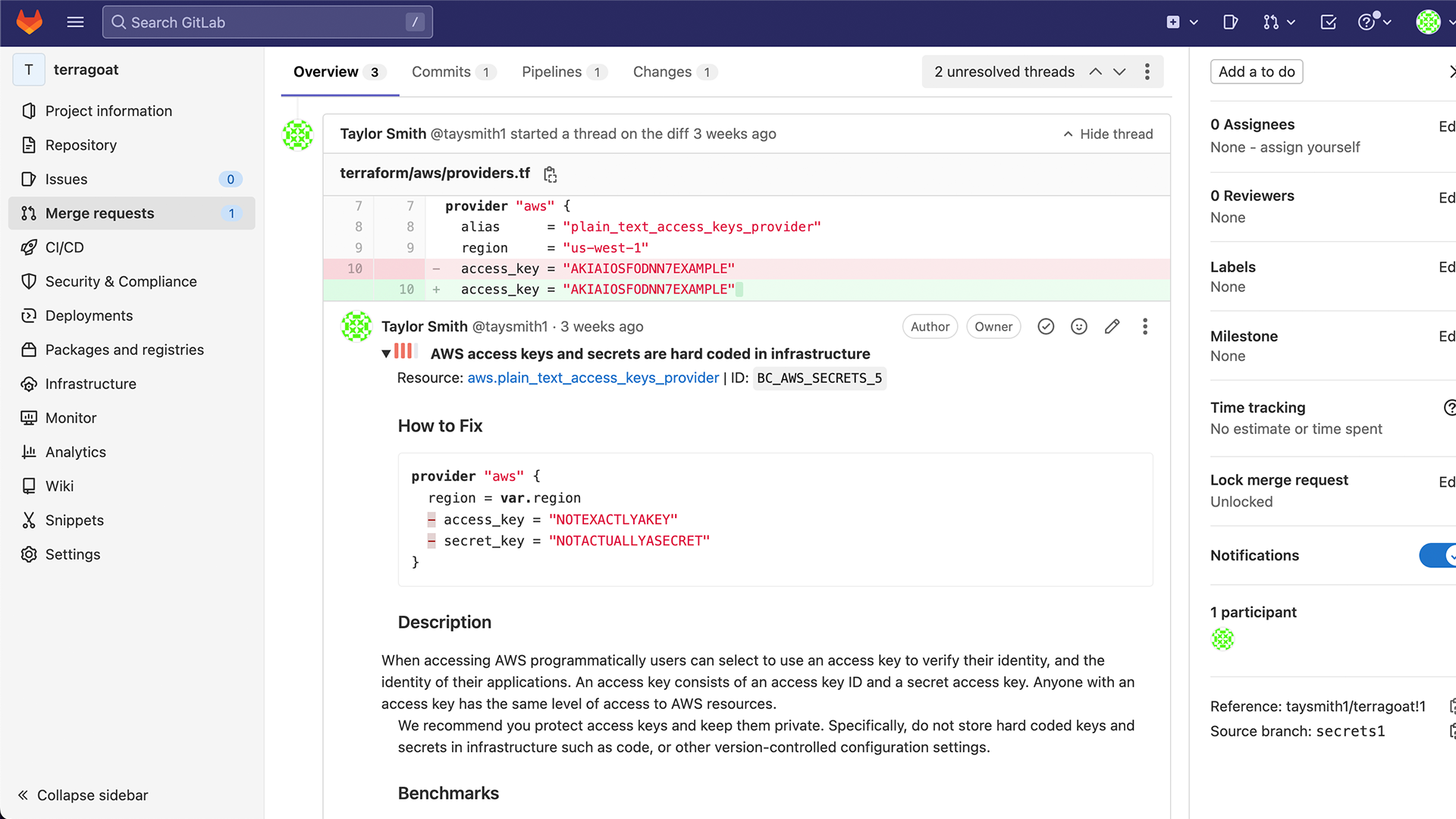 Comentarios de los desarrolladores