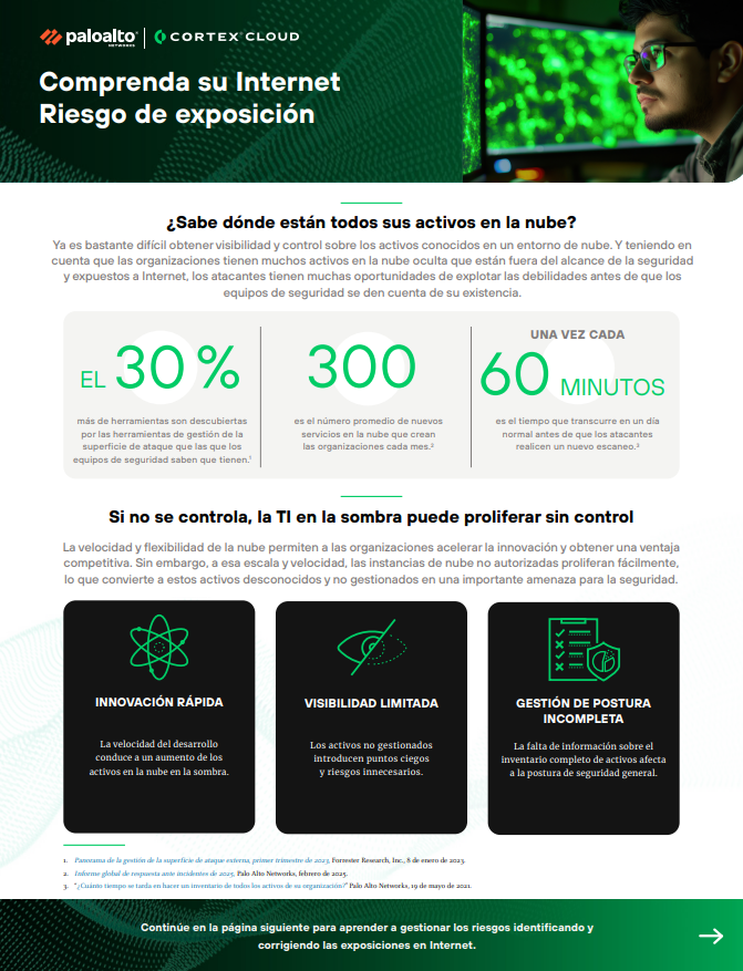 Gestión de la detección y exposición en la nube
