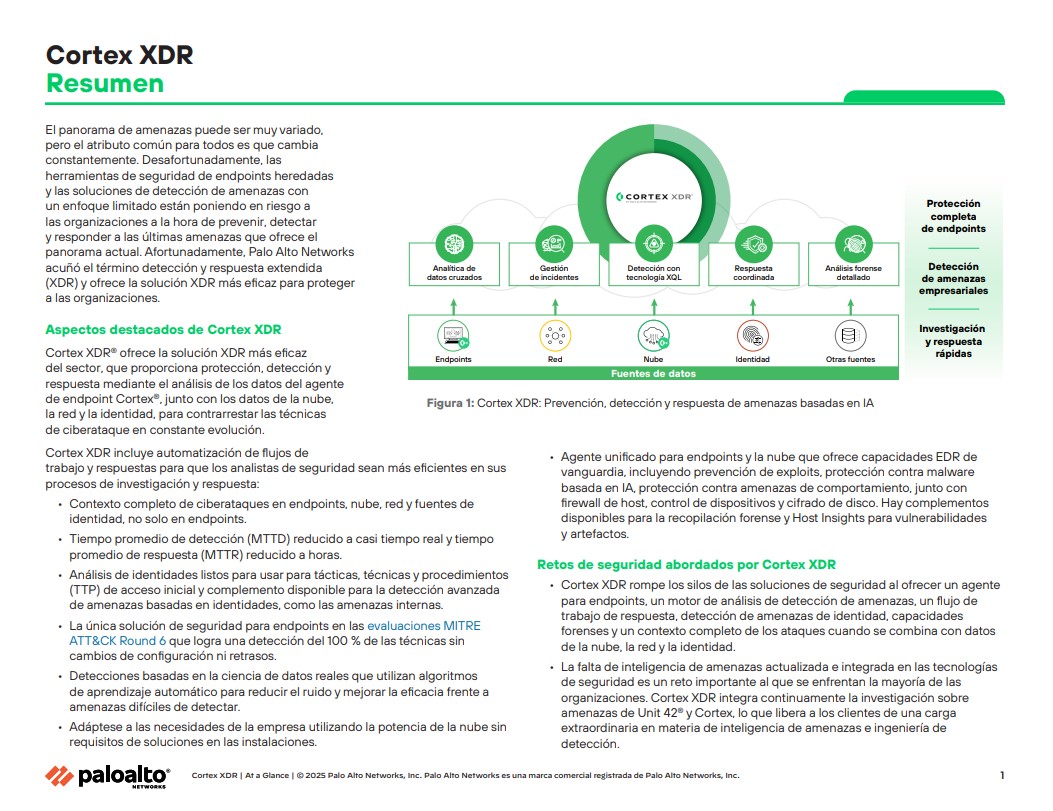 Resumen de Cortex XDR